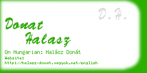 donat halasz business card